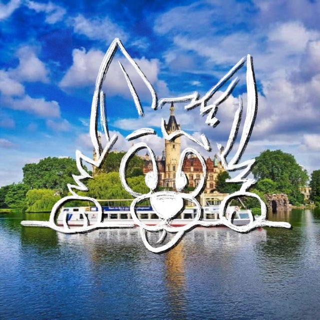 Motiv der Schweriner Furs vor dem Schweriner Schloss